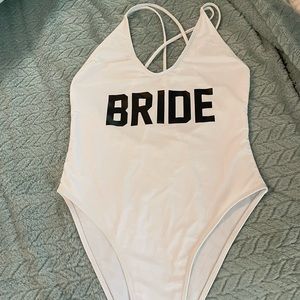 NWOT BRIDE one piece bathing suite.